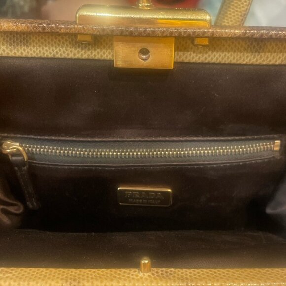 Prada Embossed Python Shoulder Bag - Picture 8 of 13